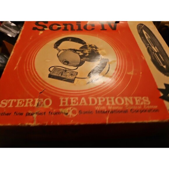SONIC IV HeadPhones + Master Control Center + Original Box Rare tested working - Picture 14 of 16